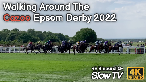 A Sunny Walk on Epsom Downs During The Cazoo Epsom Derby Festival 2022