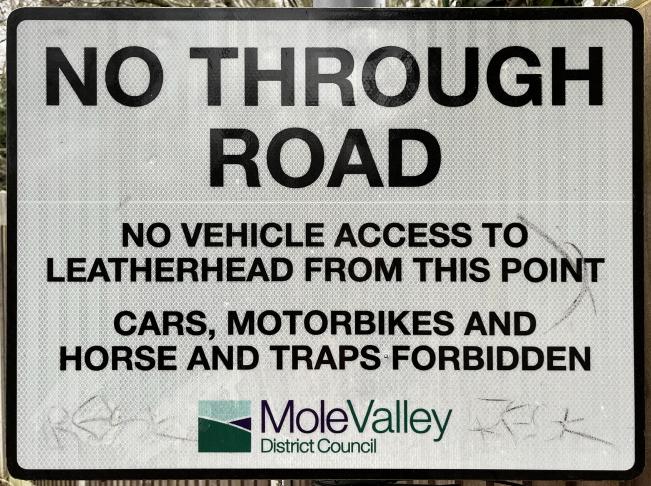 No Through Road