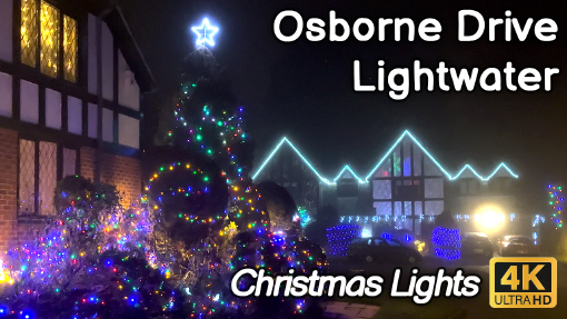 Christmas Lights on Osborne Drive, Lightwater 2023