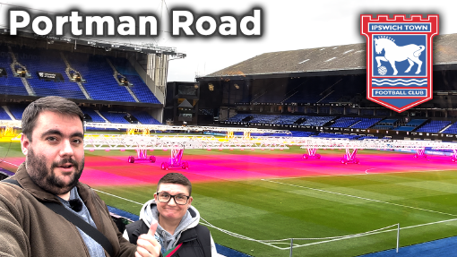 We walked to Portman Road and saw the pitch for FREE!