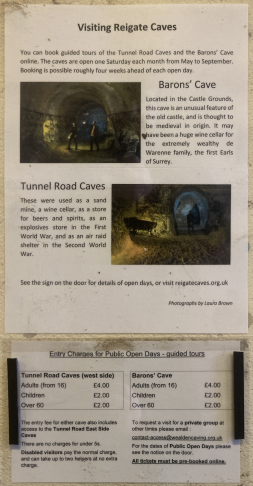 Visiting Reigate Caves