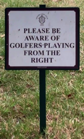 Beware of Golfers